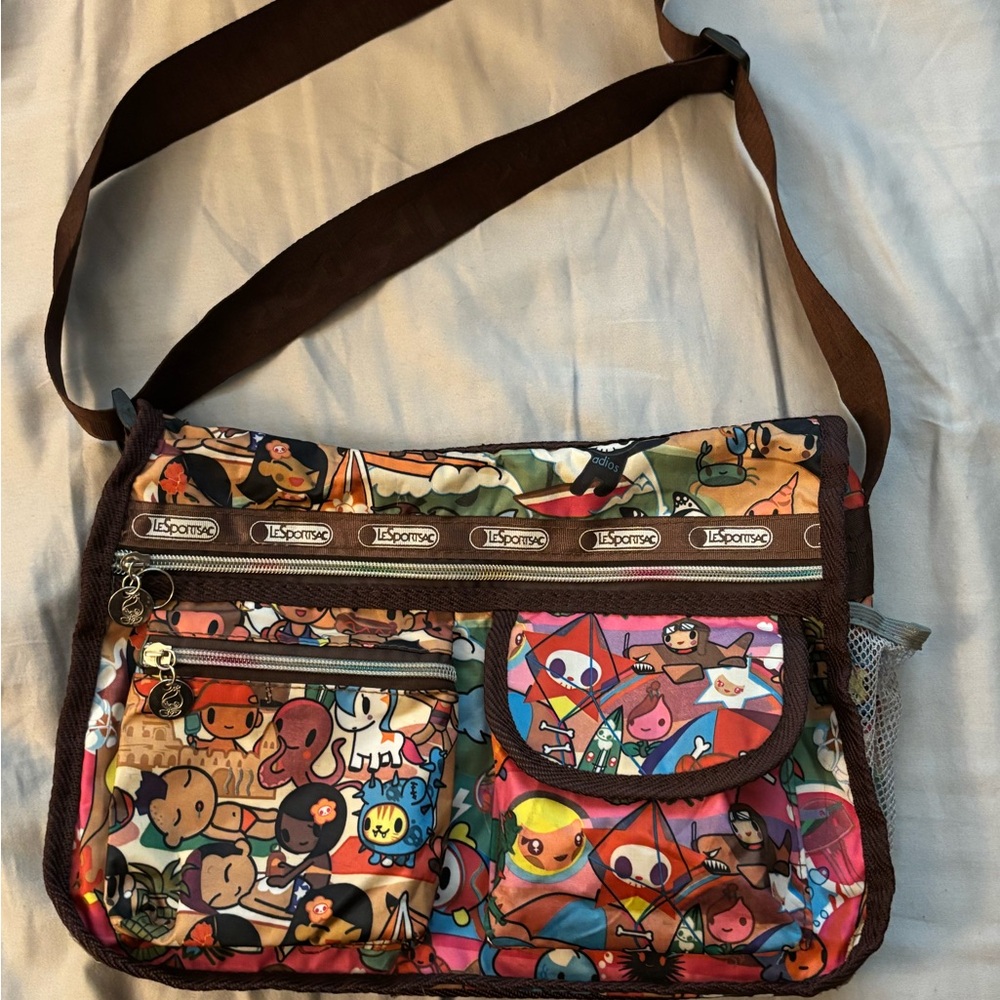 Vintage Rare TokiDoki LeSportsac Messenger Crossbody Bag Quality Condition
